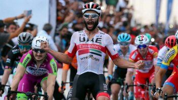 El colombiano Fernando Gaviria ganó la etapa y lidera la Vuelta a San Juan