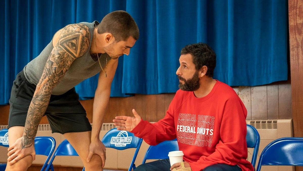 Adam Sandler interpreta a Stanley Beren y Juancho Hernangómez a Bo Cruz en Garra