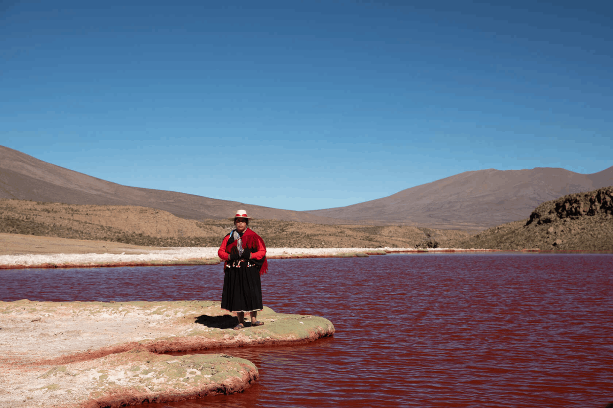 Laguna roja, Chile. Laguna roja, Chile.