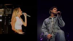 Tini Stoessel participó en el primer show de los Jonas Brothers. Imagen: composición Diario Uno.