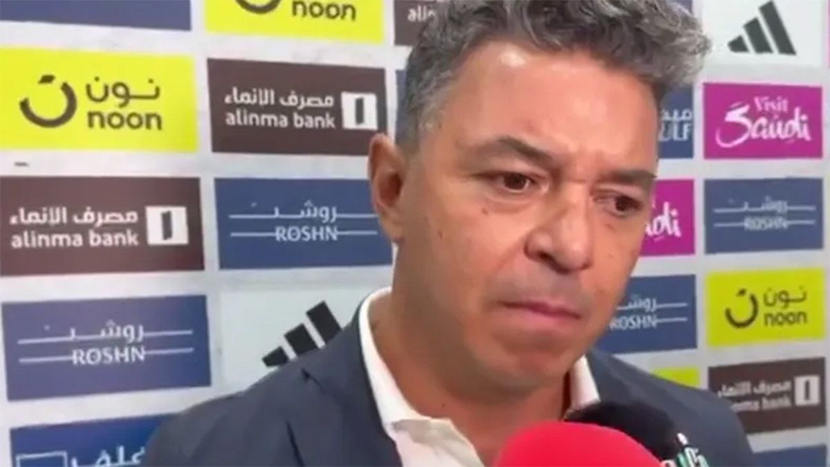 Marcelo Gallardo explotó contra los periodistas en Arabia Saudita.
