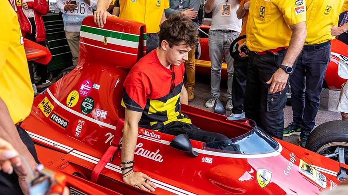 Charles Leclerc se volvió tendencia a nivel mundial por el accidente que protagonizó con la histórica Ferrari de Niki Lauda.