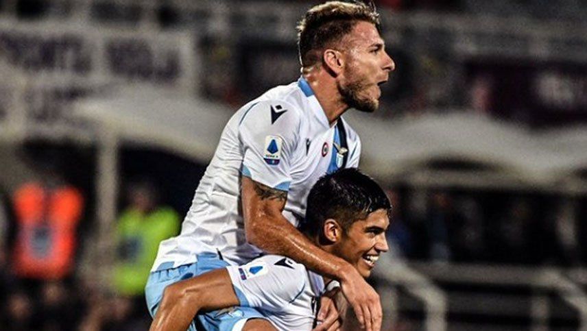 Joaquín Correa abrió el marcador en el triunfo de Lazio frente a la Fiorentina