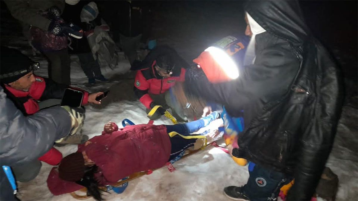 Guardaparques rescató una turista que se fracturó una pierna