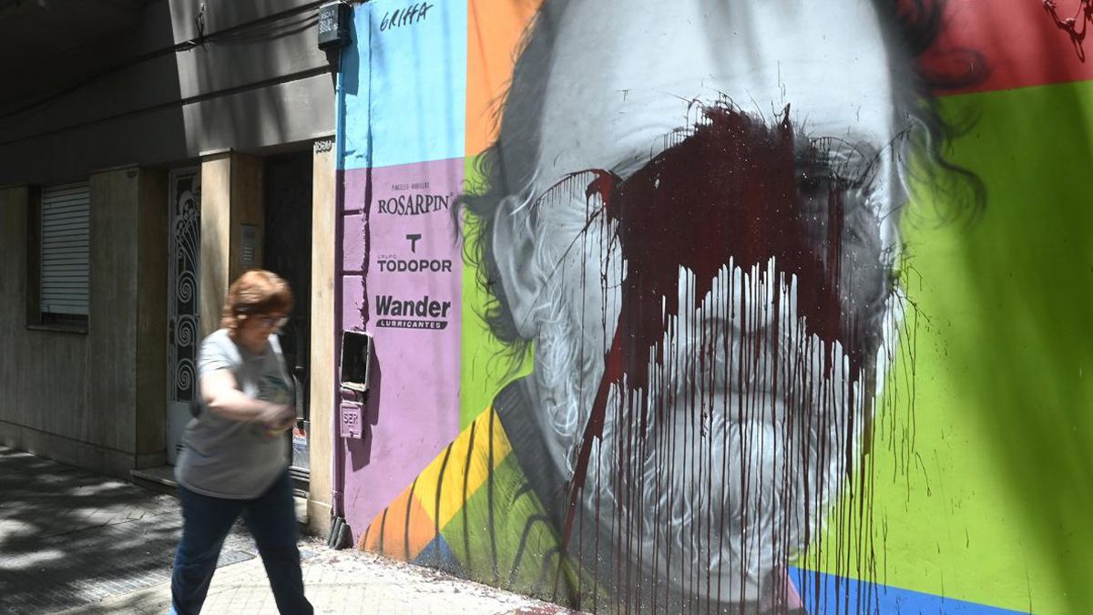 Vandalizaron un mural del Negro Fontanarrosa en Rosario