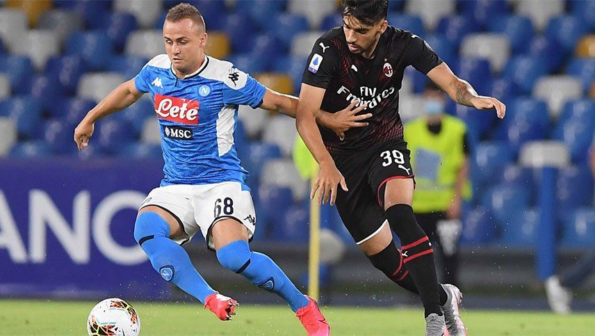 Vibrante empate entre Napoli y Milan