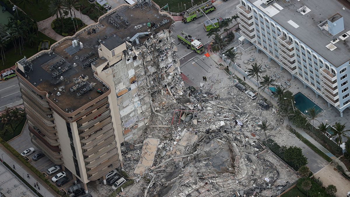 Un edificio de doce pisos ubicado en el condado Miami- Dade, en el sur de la ciudad estadounidense de Florida.