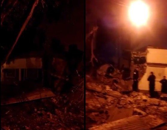 Estábamos durmiendo, se sintió la explosión y las cosas empezaron a caer sobre el techo