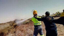Capacitaron a bomberos para combatir incendios forestales