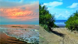 Este destino de la costa argentina combina naturaleza y tranquilidad. Imagen: composición Diario Uno.