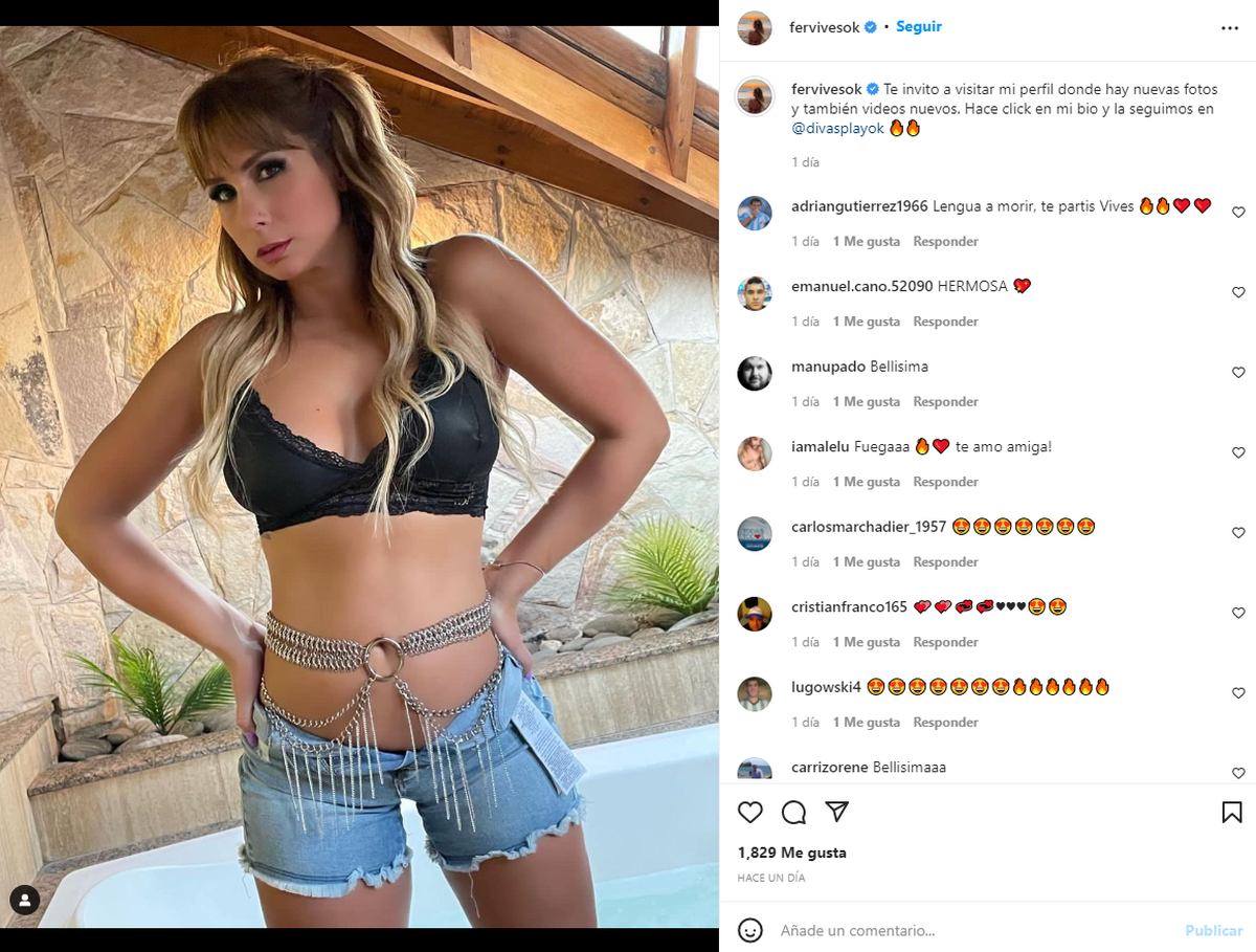 La actriz Fernanda Vives levantó la temperatura en Instagram.