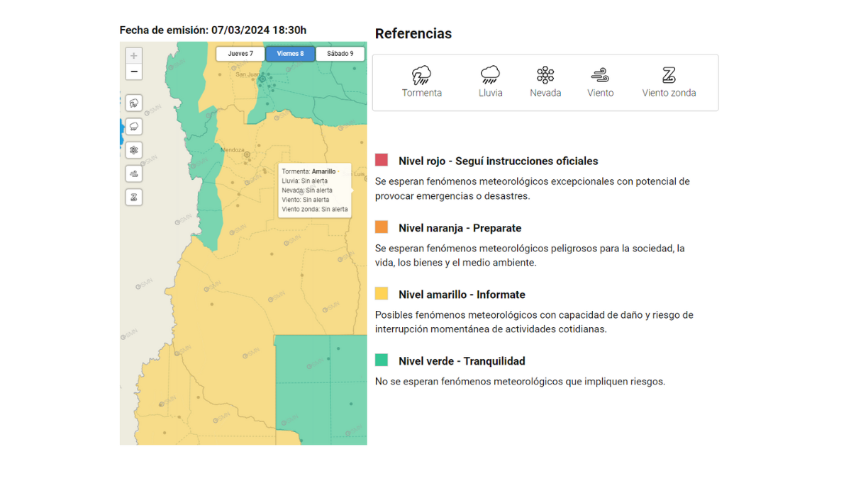 El pronóstico del tiempo en Mendoza anticipó una jornada inestable con una temperatura máxima de 33ºC. El pronóstico del tiempo en Mendoza anticipó una jornada inestable con una temperatura máxima de 33ºC.