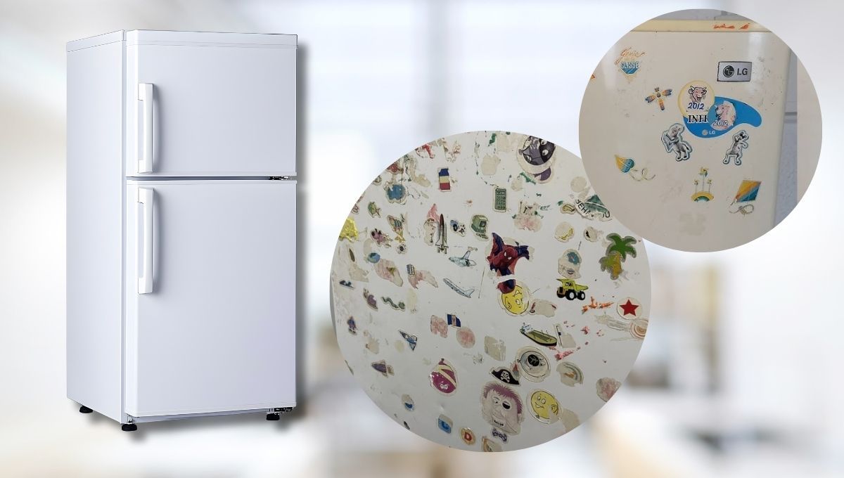 Aprendé a quitar los stickers y pegotes de la heladera