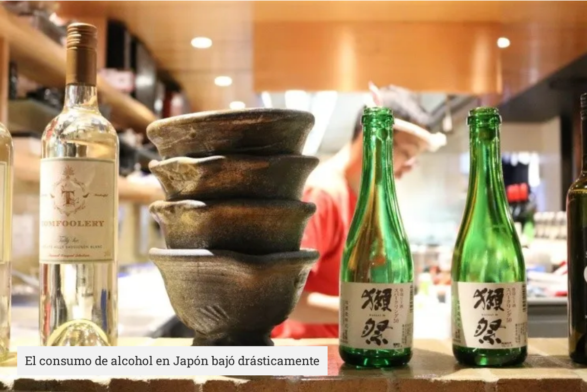 En Japón. Un país del primer mundo le pidió a sus jóvenes que tomen más alcohol.