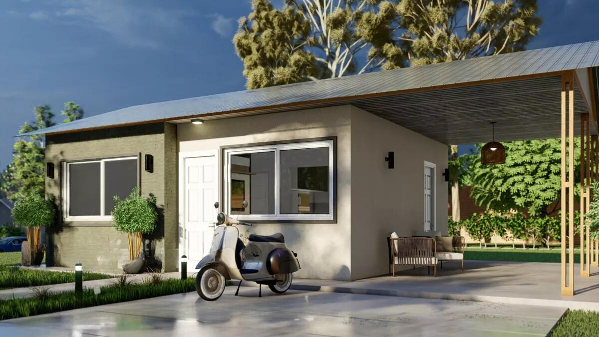 Dos habitaciones y cómodas: cómo es la casa prefabricada que se vende a menos de 5.000 dólares