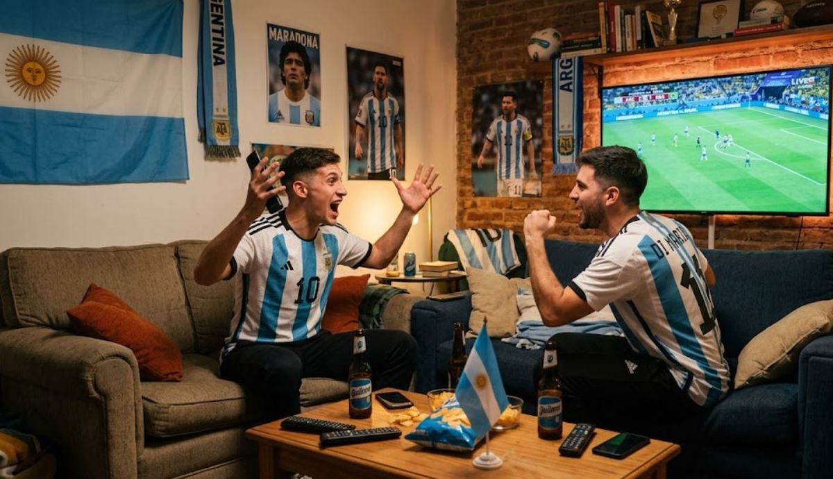 Se viene el Mundial y los argentinos se preparan para vivirlo de la mejor manera. El televisor con IA integrada, la nueva opción. Imagen ilustrativa.&nbsp;