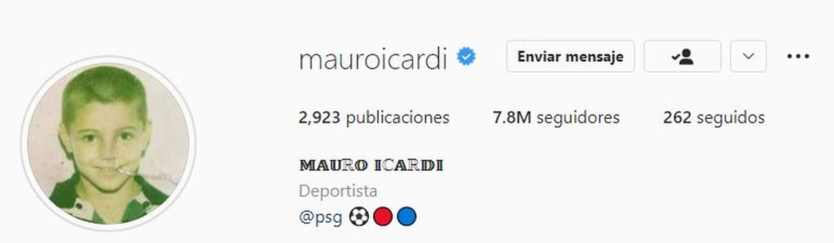 Tras la filtración del audio de Wanda, Icardi cambió su foto de perfil en Instagram.