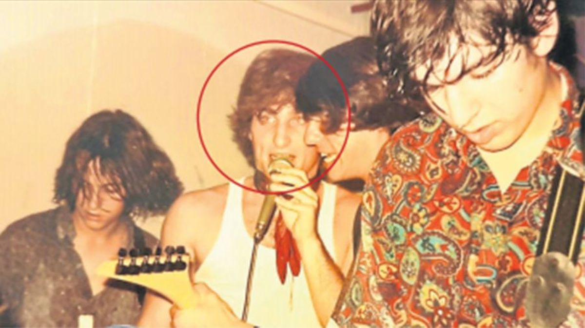 Javier Milei con su banda de rock Javier Milei con su banda de rock