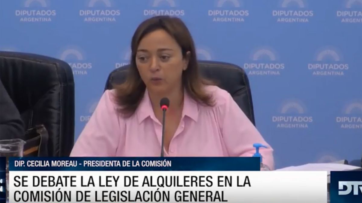 Cecilia Moreau abrió la ronda de exposiciones informativas para analizar las modificaciones a la Ley de Alquileres.