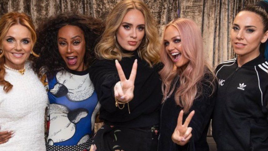 Adele enloqueció en el recital de las Spice Girls