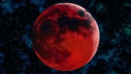 La Luna se teñirá de rojo en el cielo nocturno.&nbsp;