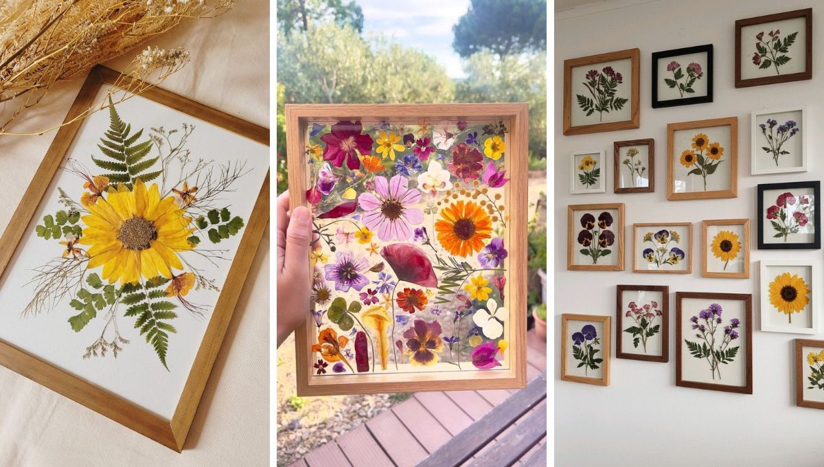 Reciclaje flores secas. Reciclaje flores secas. 