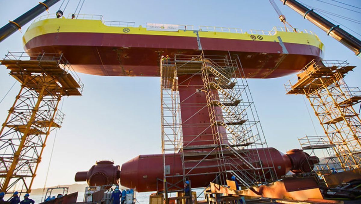 en una oracion La plataforma ATIR, probada en Escocia por Magallanes Renovables, funciona como un prototipo de turbina mareomotriz flotante que sirve de base tecnológica para el futuro desarrollo de parques de energía submarina en el Estrecho de Magallanes. Fuente, Interempresas