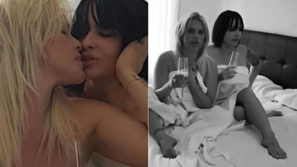 Nos chapamos desnudas!, la tremenda foto de Nazarena Vélez y Daniela  Cardone a los besos desde la cama