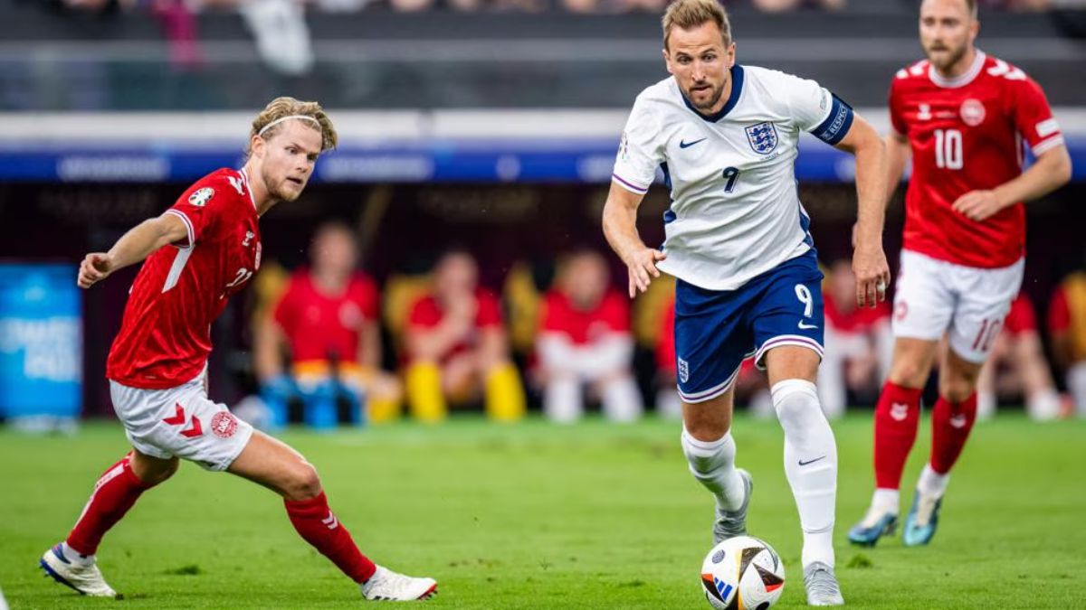 Harry Kane, autor del gol de la Selección de Inglaterra, que lidera el Grupo C de la Eurocopa 2024. Harry Kane, autor del gol de la Selección de Inglaterra, que lidera el Grupo C de la Eurocopa 2024.