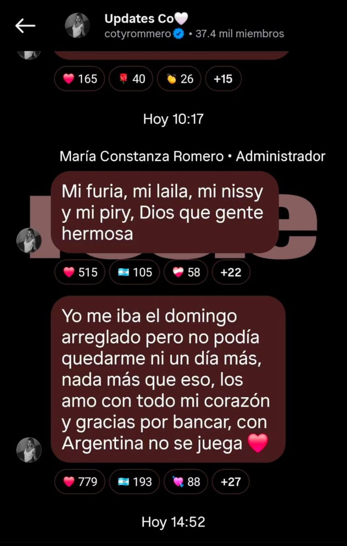Coti Romero habl&oacute; de su expulsi&oacute;n de la C&aacute;rcel de los Gemelos.