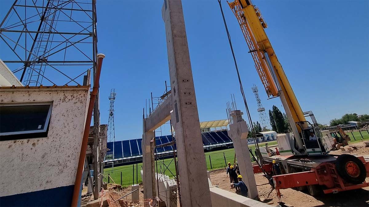 Obras en el Gambarte.