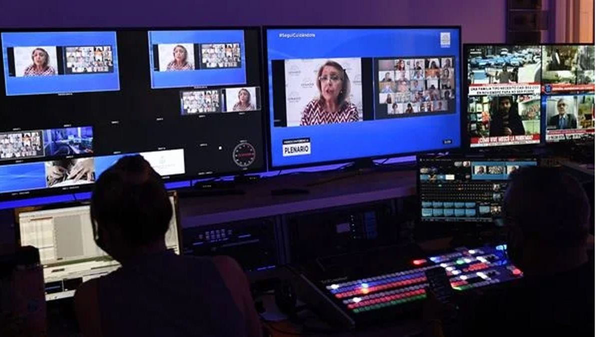 Plenario de comisiones en el Senado.