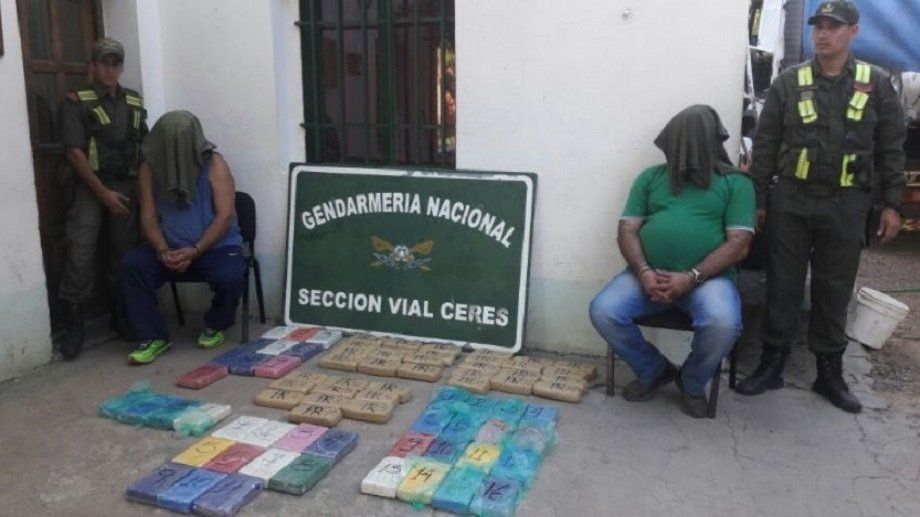 Dos camioneros condenados por llevar un cargamento de cocaína valuado en 10 millones de pesos