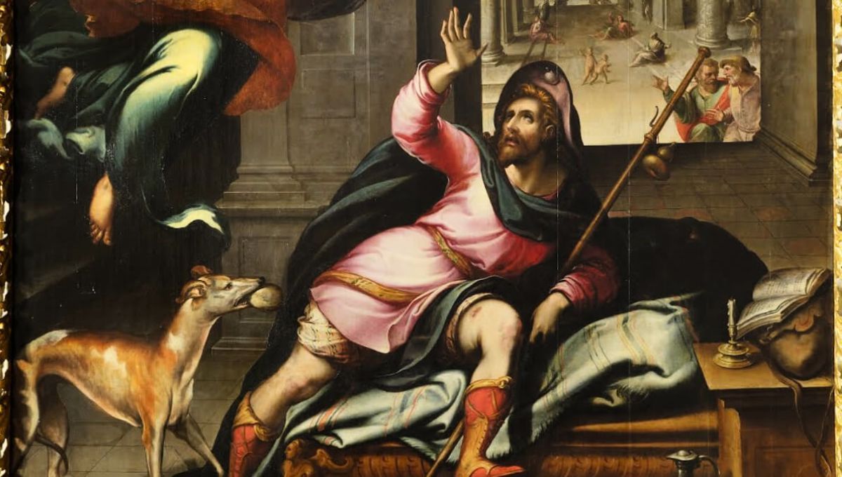 San Roque es considerado el santo de los perros y los enfermos 