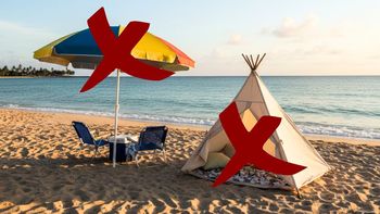 Ni sombrilla, ni carpa: la forma de protegerse del sol que es tendencia este verano Ni sombrilla, ni carpa: la forma de protegerse del sol que es tendencia este verano