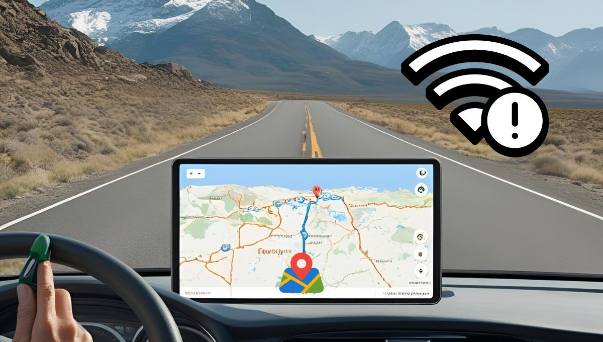 Google Maps sin internet. Fuente canva