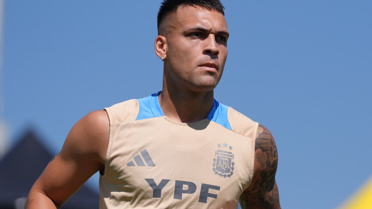El Toro. Lautaro Martínez trabajó este viernes tras el triunfo frente a Canadá, ya pensando en Chile, próximo rival de la Copa América 2024.