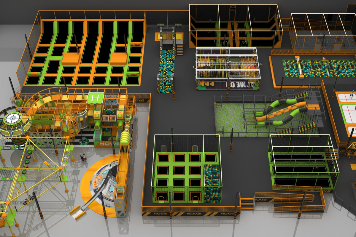 Muchas personas podrán jugar al mismo tiempo en el parque. Muchas personas podrán jugar al mismo tiempo en el parque.