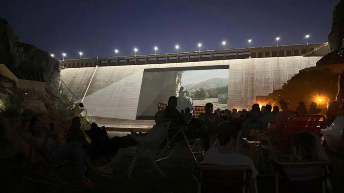 Hecho histórico: se proyectará una película en la represa de Valle Grande.