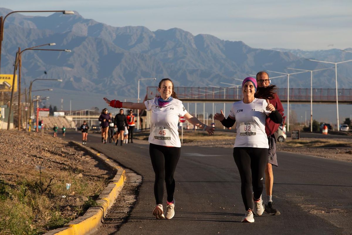 Los 21K de Guaymallén, a pleno sol a pesar del frío.