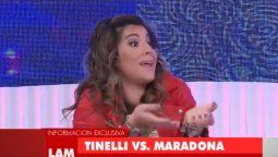 Gianinna Maradona respondió al irónico saludo de Tinelli al aire