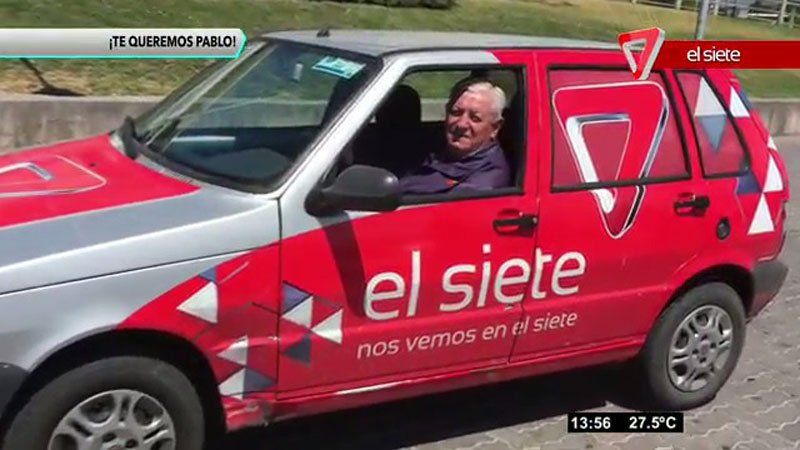 Canal 7 honró a uno de sus camarógrafos más queridos