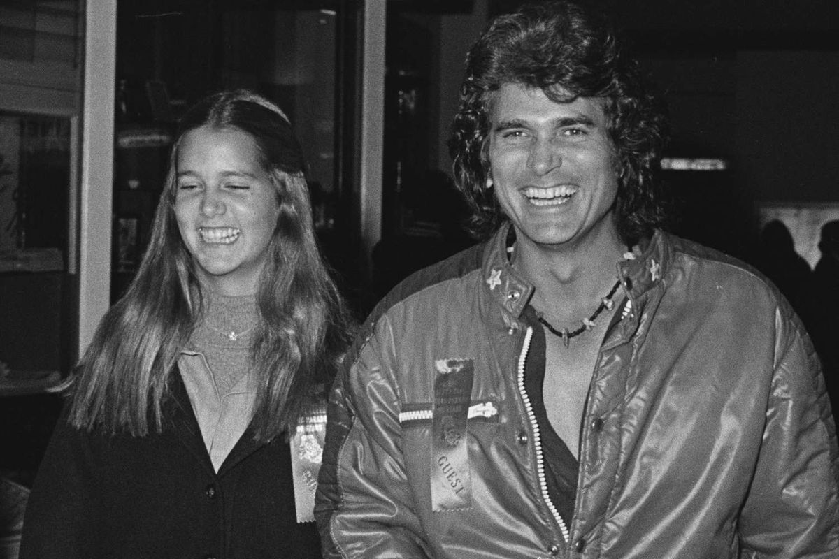Michael Landon y su hija Leslie. Michael Landon y su hija Leslie. 