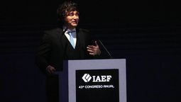 Javier Milei disertó ante ejecutivos de finanzas.
