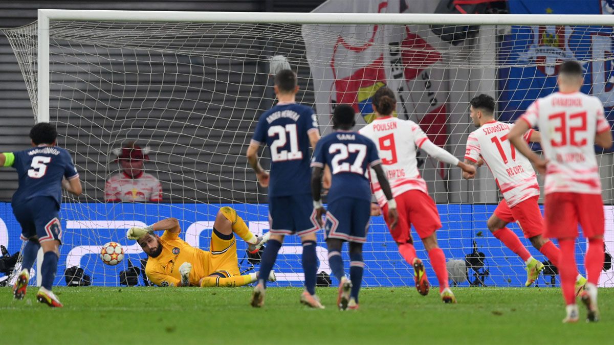 PSG no pudo conservar la punta en la Champions League ante el Leipzig