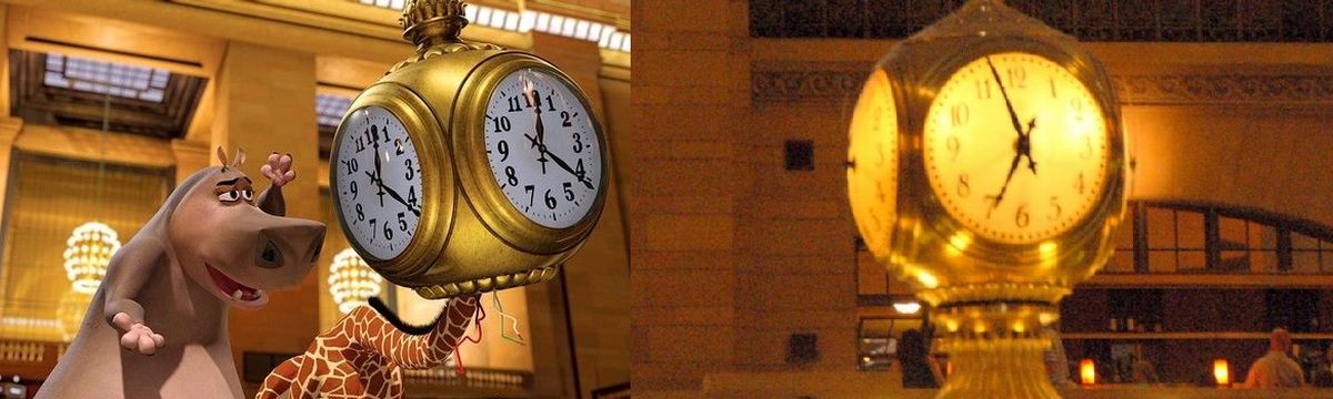 Las referencias entre la película y la estación de Nueva York son notables. Las referencias entre la película y la estación de Nueva York son notables.