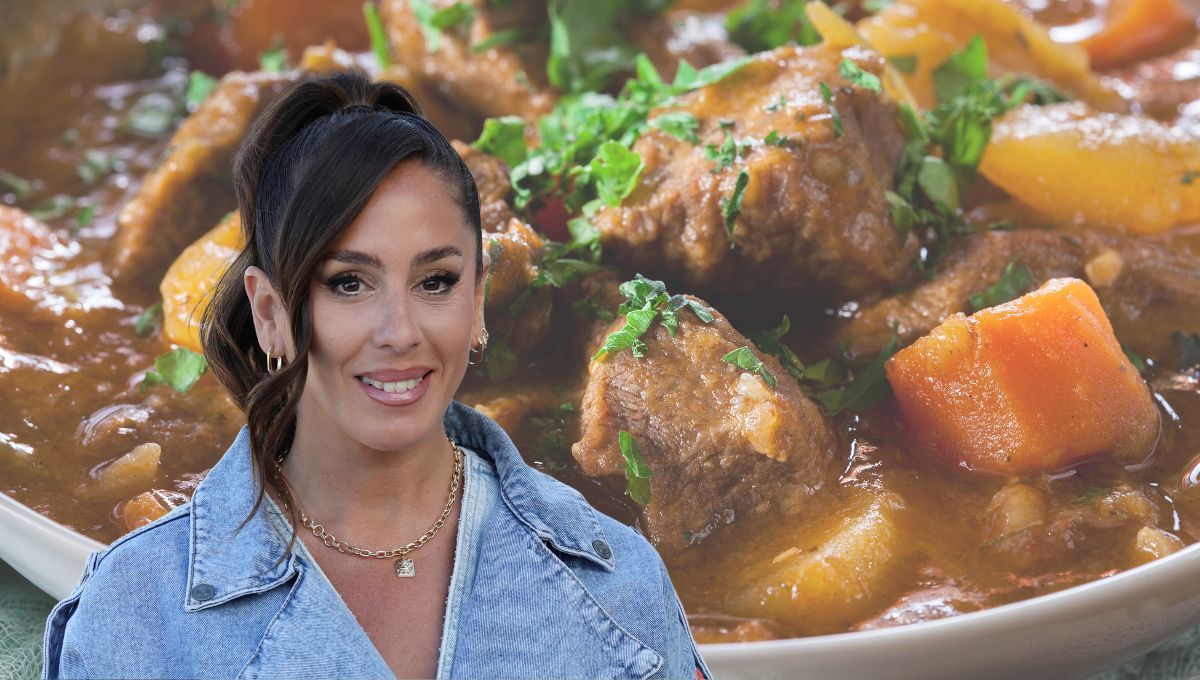 Anabel Pantoja enseña cómo hacer carne con papas al mejor estilo Sevilla