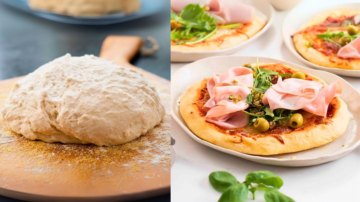 La receta de la pizza con 1 kilogramo de harina. Foto: Diario Uno.