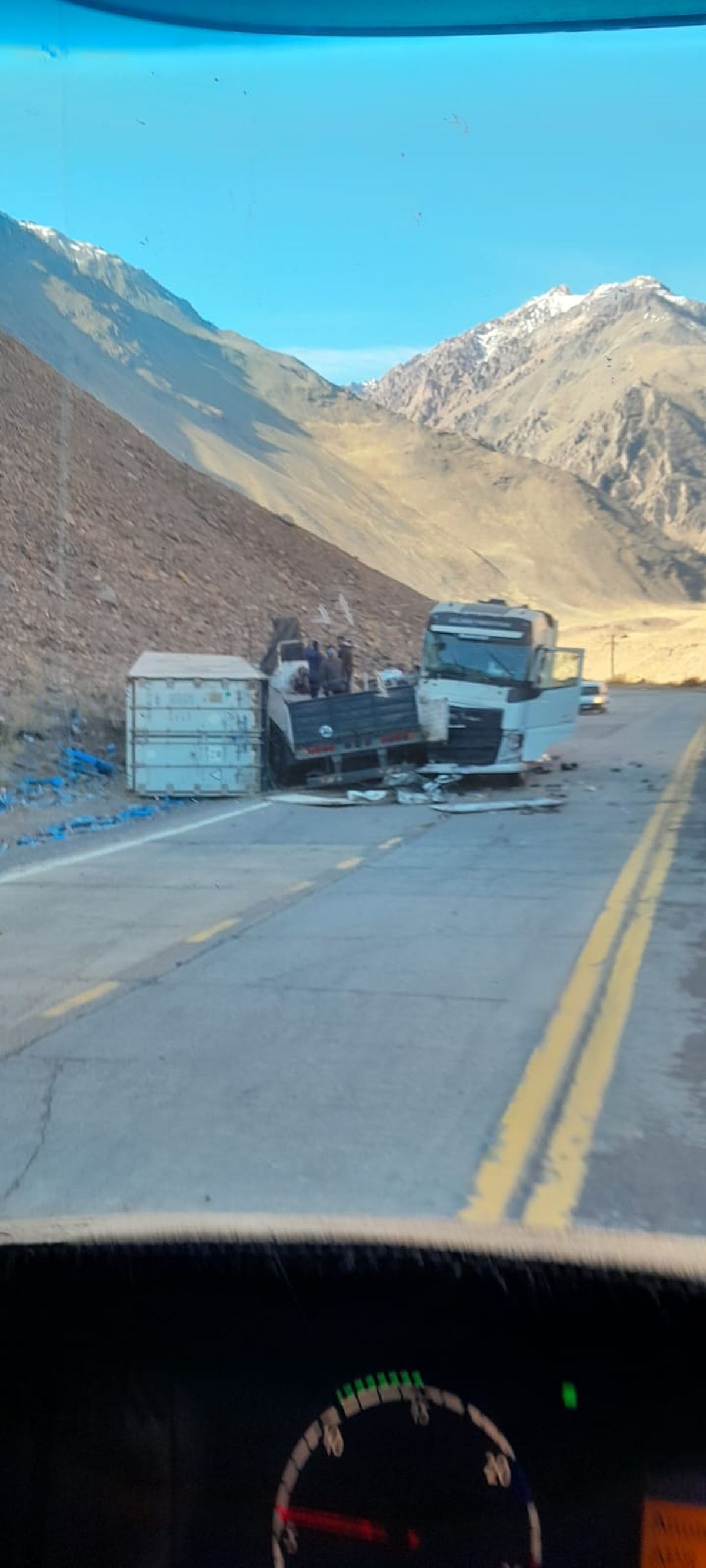 Imágenes del choque. Imágenes del choque.