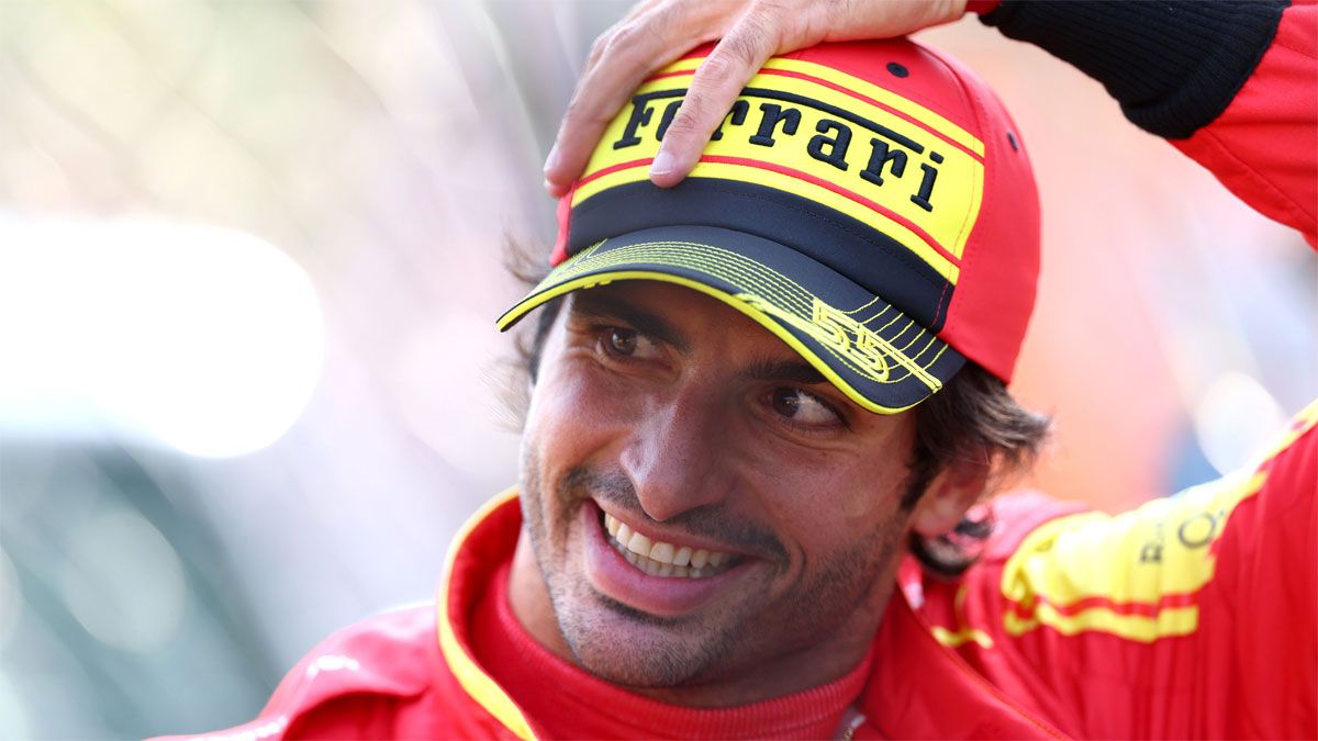 Carlos Sainz logró la pole este sábado del GP de Italia de F1.